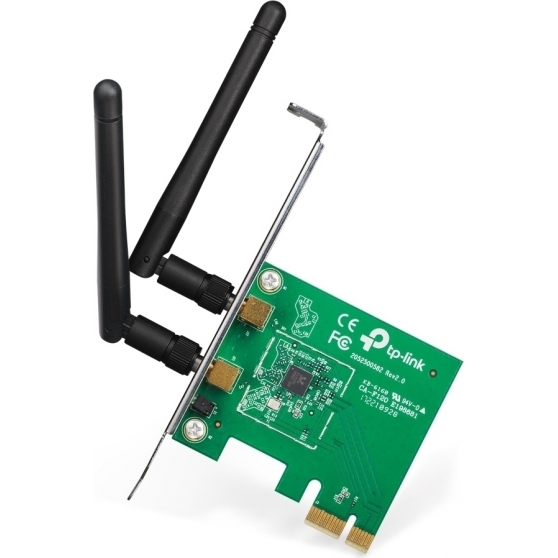 SCHEDA WIRELESS N300 PCIE TP-LINK WN881ND ADATTATORE WIFI 2.4GHZ WPS