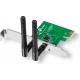 SCHEDA WIRELESS N300 PCIE TP-LINK WN881ND ADATTATORE WIFI 2.4GHZ WPS