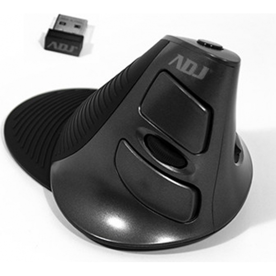 MOUSE WIRELESS LASER VERTIC SHARKBK 800/1200/1600 DPI ADJ