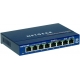 switch di rete 8 porte lan rj45 10/100/1000 gigabit netgear gs108ge full duplex