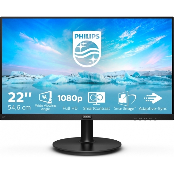 MONITOR 21,5VA VGA HDMI VESA MM PHILIPS 221V8A/00 16:9 4000:1 4MS