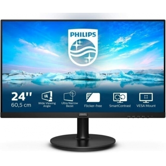 MONITOR 23,8VA VGA HDMI VESA DP MM PHILIPS 242V8LA/00 4000:1 4MS