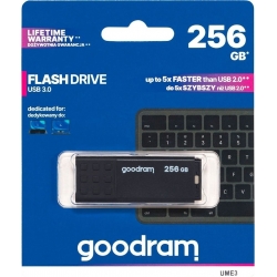 PENDRIVE GOODRAM DA 256GB BLACK CHIAVETTA MEMORIA DATI MP3 USB-A 3.0