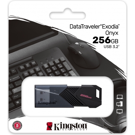 PENDRIVE 256GB MEMORIA USB-A 3.2 KINGSTON DATATRAVELER EXODIA M DTXM/256