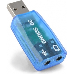 SCHEDA AUDIO ESTERNA USB CON SUONO 3D (CA 8211USB)