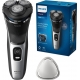 Rasoio elettrico 3 testine rotanti Philips S3143/00 Shaver SkinProtect Ricaricabile