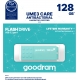 CHIAVETTA PENDRIVE 128GB USB 3.0 GOODRAM UME3 CARE ANTIBATTERICA BACKUP DATI MP3