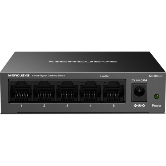 Switch 5-Porte Metallo 10/100/1000Mbps - Mercusys MS105GS