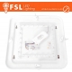 Plafoniera Led Quadrata FSL 25W 330mm Luce 3000K-4000K-5700K IP20 CRI80