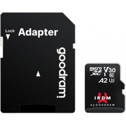 microSD IRDM by GoodRAM 64GB UHS I U3 A2 + adapter