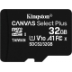 SCHEDA MICROSD KINGSTON CANVAS SELECT PLUS 100R A1 C1 FINO A 256GB ADATTATORE SD