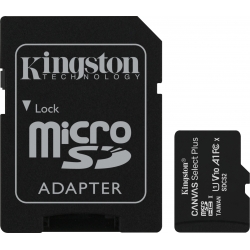 SD MICRO 32GB CL10 UHS-I CON ADATT. 100MB/S LET.85MB/S SCRIT.KINGSTON