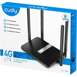 ROUTER 4G LTE  CUDY LT500 SIM INTERNET MOBILE WI-FI DUAL BAND AC1200 ETHERNET