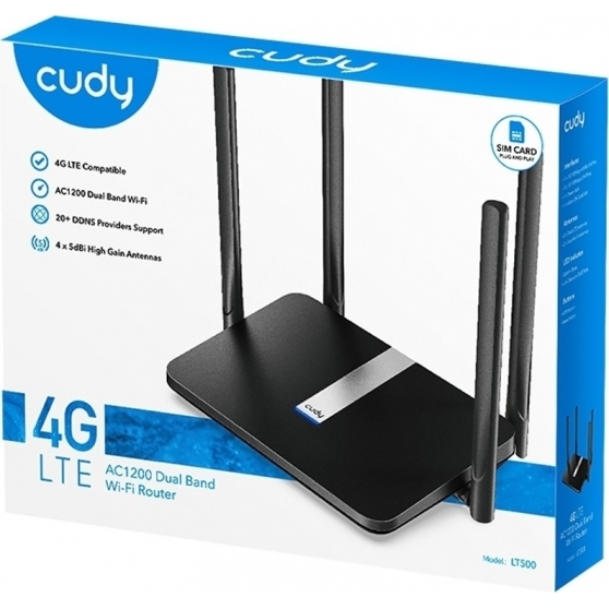 router 4g lte  cudy lt500 sim internet mobile wi-fi dual band ac1200 ethernet