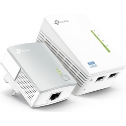 kit 2 powerline wifi 2.4 ghz av600 2+1 porte lan tl-wpa4220