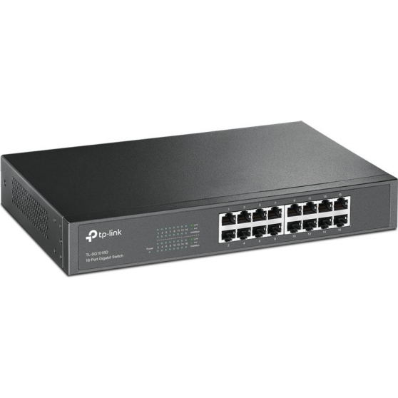 desktop switch 16 porte gigabit acciaio tp-link tl-sg1016d