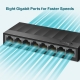 switch 8p gigabit rj45 plastic case