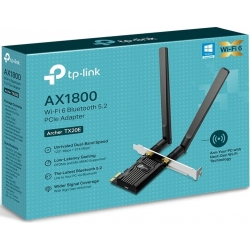 SCHEDA DI RETE WIFI 6 DB AX1800 + BLUETOOTH 5.2 TP-LINK ARCHER-TX20E PCI-EXPRESS