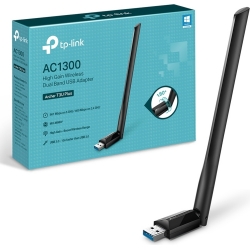 ADATTATORE USB 3.0 WIFI AC1300 DUAL BAND TP-LINK ARCHER T3U PLUS ANTENNA HI-GAIN ALTO GUADAGNO