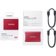 ssd ext 1tb samsung 3.2 t7 rosso