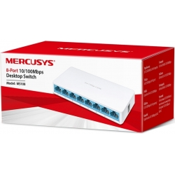 SWITCH 8 PORTE RJ45 10/100M RETE FAST ETHERNET MERCUSYS MS108 FULL DUPLEX