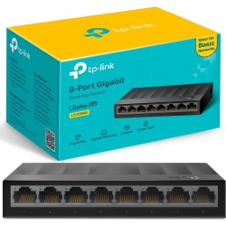 SWITCH DI RETE DESKTOP 8 PORTE RJ-45 10/100/1000MBPS GIGABIT TP-LINK LS1008G