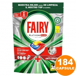 Pastiglie Detersivo Lavastoviglie Plus Brillantante Fairy Platinum 184 Capsule