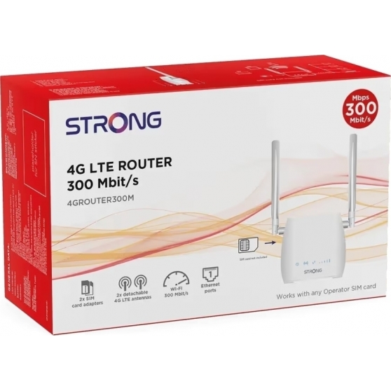 Router 4G LTE Strong 300 Mini Condivisione Internet Mobile da SIM su Wi-Fi e LAN