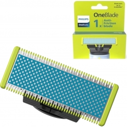 Philips Genuine OneBlade Lama di ricambio anti-attrito, per rasoio elettrico e rifinitore OneBlade, confezione da 1, modello QP2